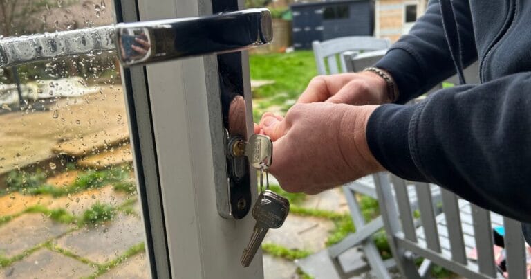 home security lock change